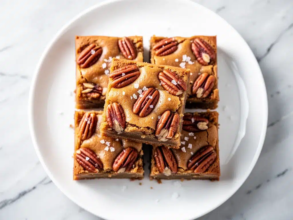 Autumn Maple Pecan Sourdough Discard Blondies: Easy Fall Recipe 4 sourdough discard blondies preparation steps