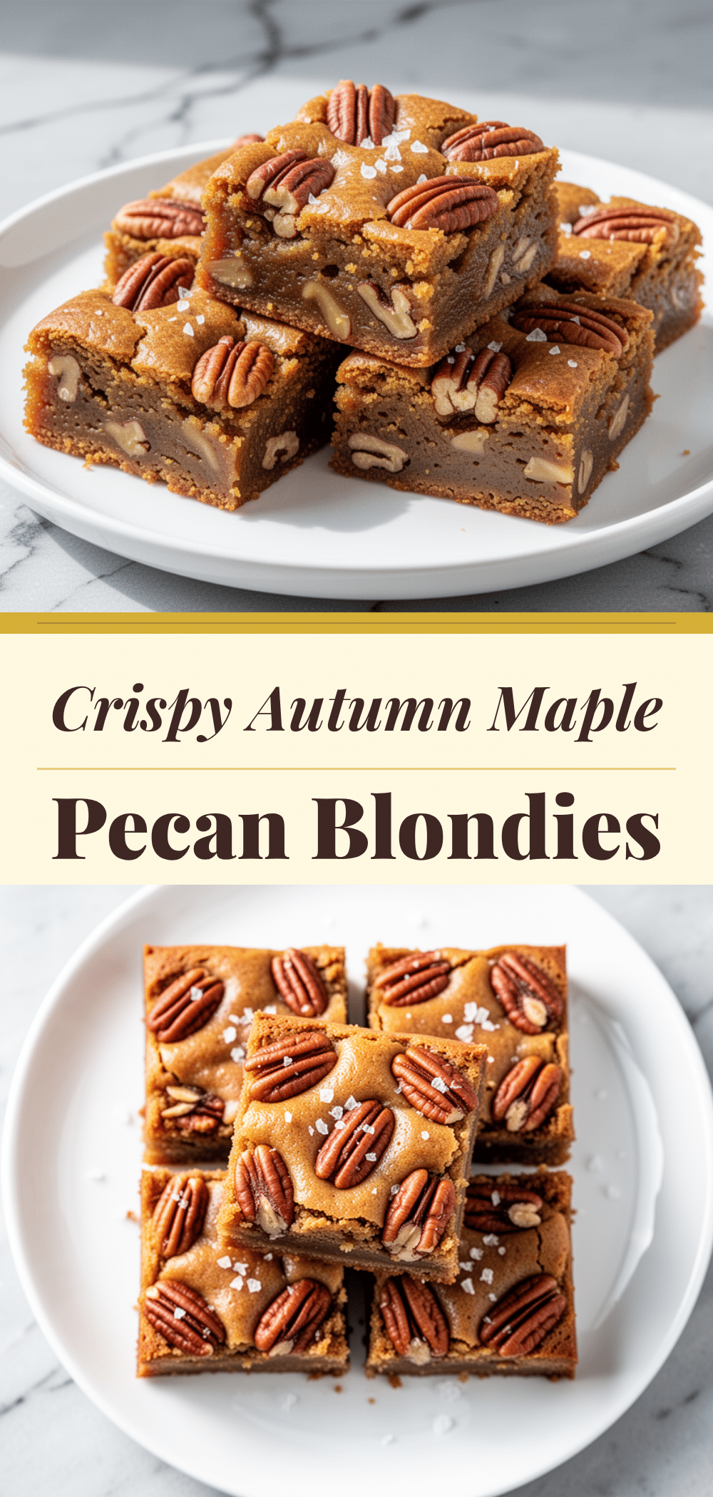 Autumn Maple Pecan Sourdough Discard Blondies: Easy Fall Recipe 5 sourdough discard blondies recipe