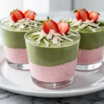 Strawberry Matcha Mousse Cups - featured image
