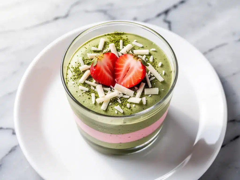 Strawberry Matcha Mousse Cups: Best Takeout-Style Dessert 4 Strawberry Matcha Mousse Cups preparation steps
