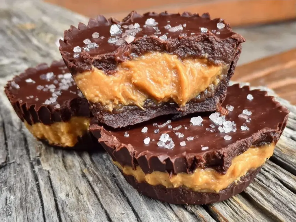 sugar-free dark chocolate peanut butter cups - featured image
