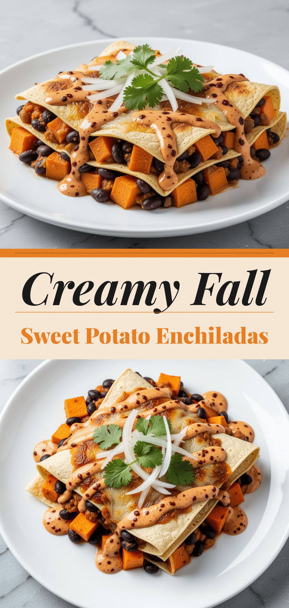 Fall Sweet Potato and Black Bean Enchilada Casserole with Chipotle Cream 5 sweet potato and black bean enchilada casserole recipe