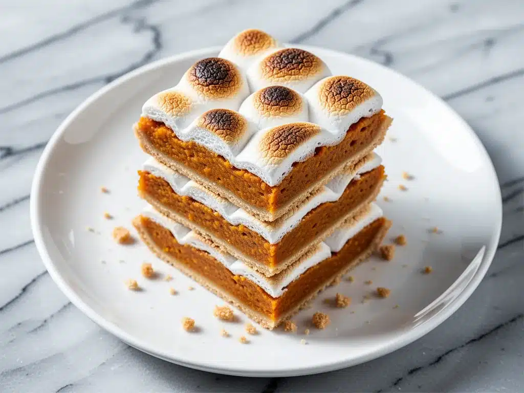 Cozy Fall Sweet Potato Pie Bars: Easy Toasted Marshmallow 4 sweet potato pie bars preparation steps