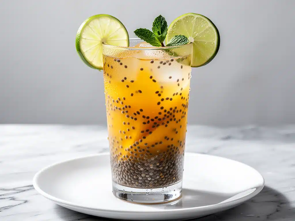 tropical mango chia hydration drink - featured image