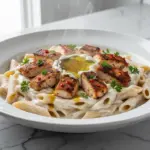 ultra-creamy cajun chicken alfredo penne - featured image