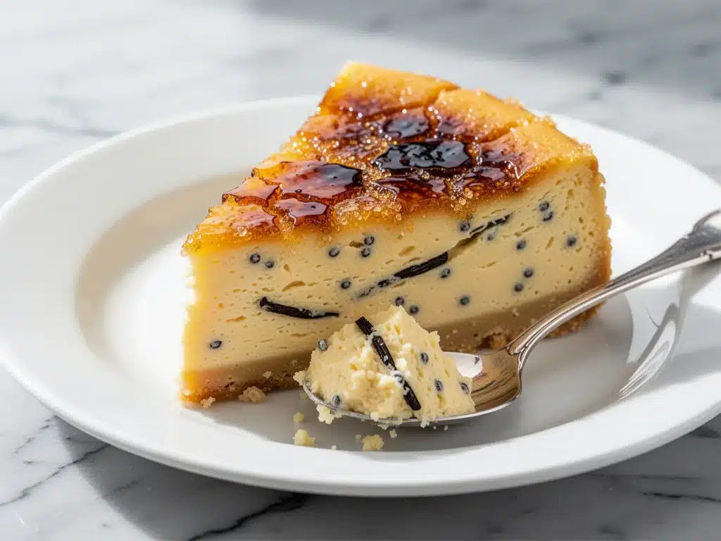 Home 9 ultra-creamy vanilla bean cheesecake - featured image