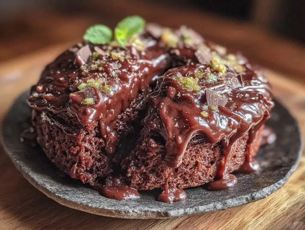 ultra-moist double chocolate cake - featured image