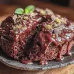 ultra-moist double chocolate cake - featured image
