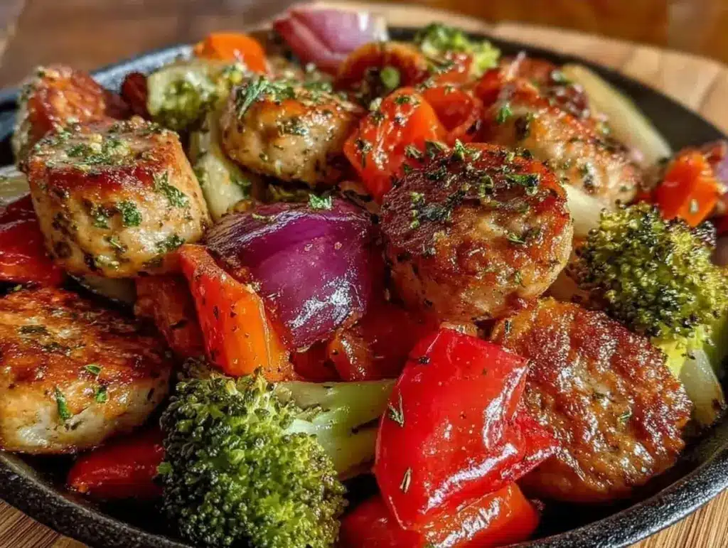 whole30 sheet pan sausage - featured image